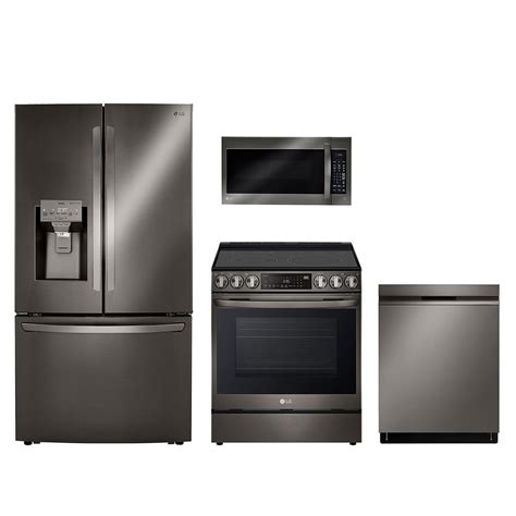 fridge and stove set